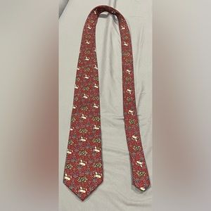 The Metropolitan Museum of Art Unicorn Tapestry Tie red